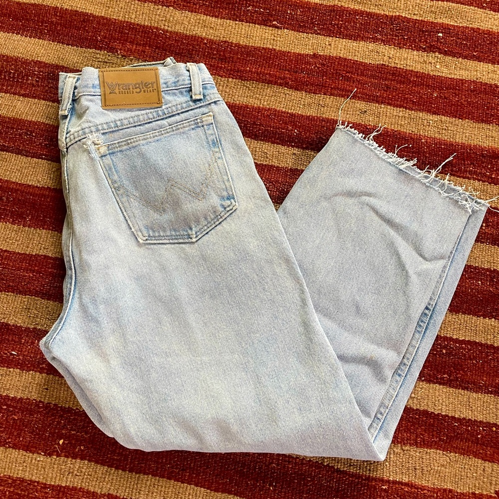 Vintage wrangler cropped jeans